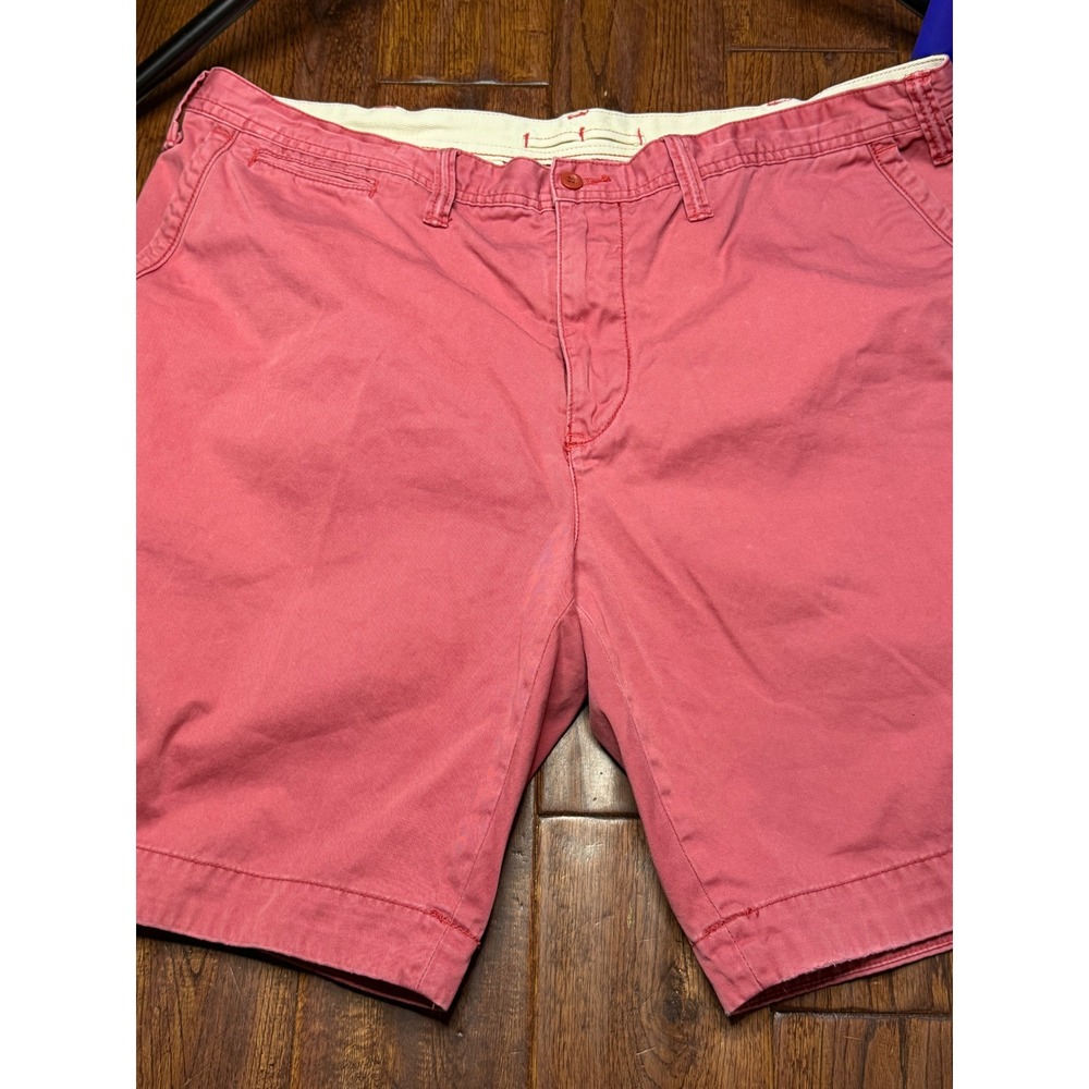 Polo Ralph Lauren Relaxed Fit Chino Shorts Mens 42 Pink Salmon Cotton Twill 9"‎